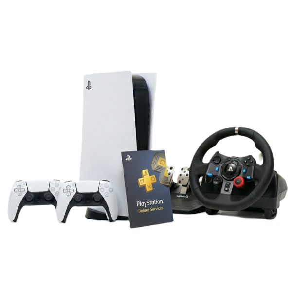 ps5 + g29 racing wheel rental